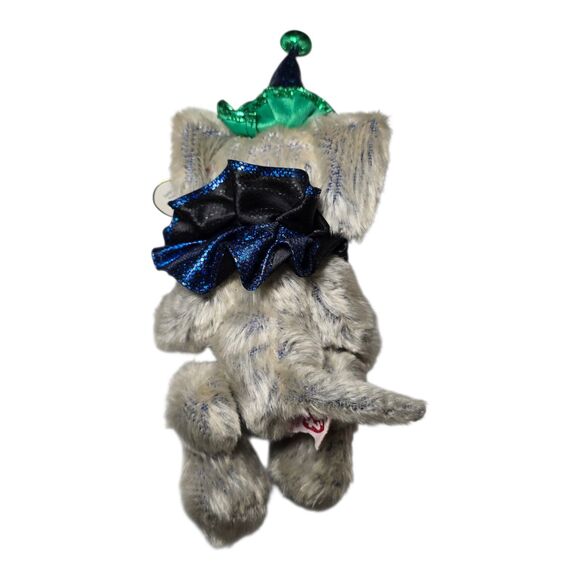 Ty Attic Treasures Emmet the Elephant Plush Grey & Blue – 2000 Pre-Owned - Picture 2 of 7